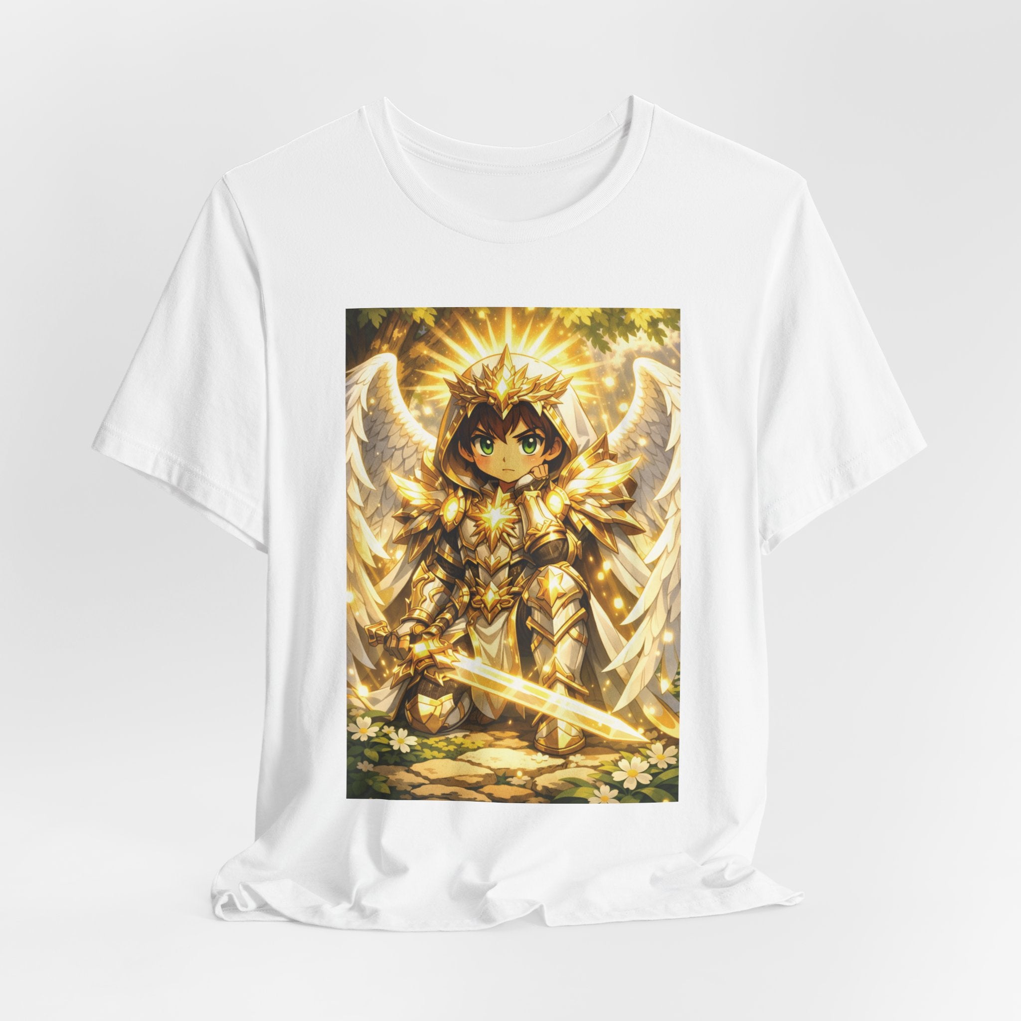 Anime Angel & Friend Graphic Tee — Cute Fantasy Illustration T-Shirt